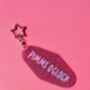The 'Pimms O'clock' Sparkly Motel Keyring / Summer Drinks Gift / Garden Party Accessories / Fun Quote Keychain, thumbnail 2 of 7