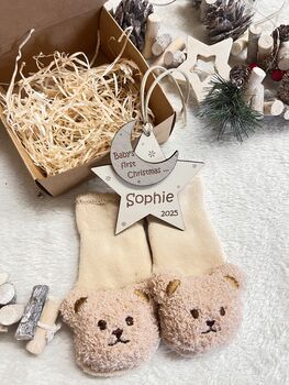 Baby's First Christmas Gift Box, Christmas Tree Ornament Keepsake, 8 of 9