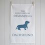 Wirehaired Dachshund Tea Towel, thumbnail 3 of 4