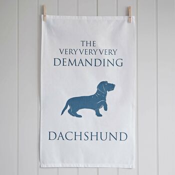 Wirehaired Dachshund Tea Towel, 3 of 4