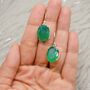 Green Onyx Silver Earrings, thumbnail 7 of 12
