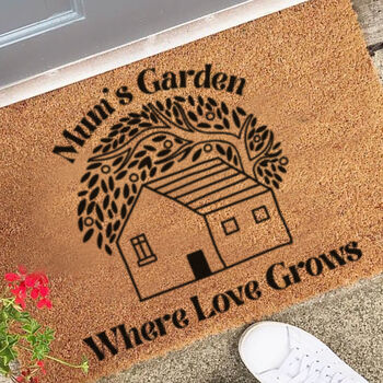 Personalised Mum's Garden Doormat Gift For Home, 2 of 2