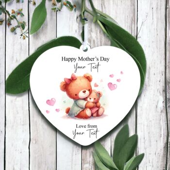 Personalised Mother's Day Teddy Bear Decoration, 2 of 2