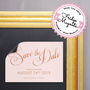 Classic Script Save The Date Card, thumbnail 4 of 10