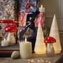 Set Of Two Mottled Glass Effect Light Up LED Toadstools, thumbnail 5 of 5