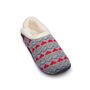 Sadie Grey Knit Red Heart Women's Slippers Indoor/Garden Shoes, thumbnail 8 of 9