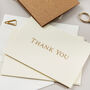 Gold Foiled Thank You Cards, thumbnail 3 of 3