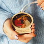 Personalised Couples Christmas Photo Bauble, thumbnail 1 of 7