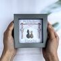 Personalised Mr And Mrs Wedding Pebble Picture, thumbnail 2 of 3