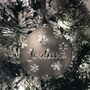 Personalised Name With Snowflakes Christmas Bauble, thumbnail 9 of 12