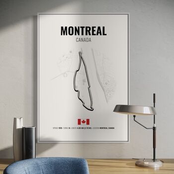 Montreal F1 Track Print F1 Gift, Father's Day Gifts, 2 of 2