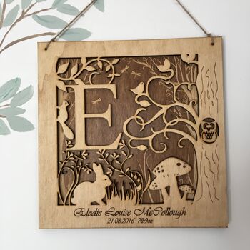 Personalised Woodland Letter Frame, 2 of 7