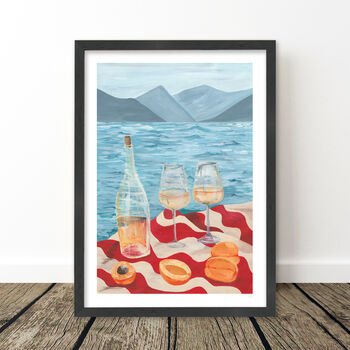 Sea And Wine Still Life Print, 8 of 10