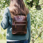 Leather Backpack With Pockets, thumbnail 1 of 5