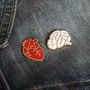Heart And Brain Pin Brooches, thumbnail 4 of 12