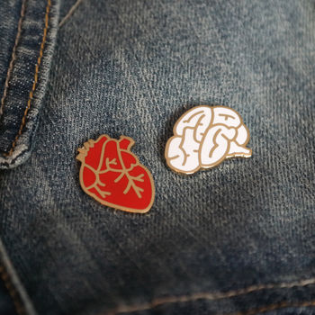 Heart And Brain Pin Brooches, 4 of 12
