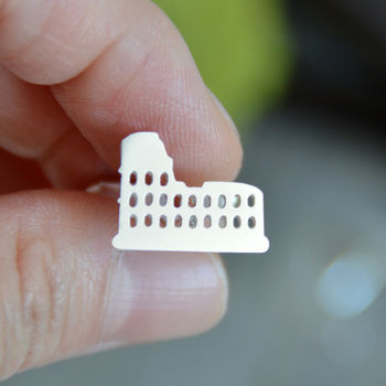 Colosseum Cufflinks In Sterling Silver, 3 of 3