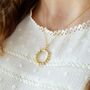 Gold Plated Bohemian Sun Statement Necklace, thumbnail 2 of 3