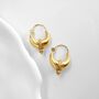 Vermeil Boho Statement Hoop Earrings, thumbnail 1 of 4