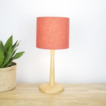 Linen Brick Red Lampshade, 4 of 8