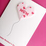 Personalised Mother's Day Balloon Heart Card, thumbnail 5 of 6