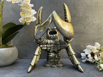 Drunken Silver Lobster Wine Bottle Holder Freestanding, 5 of 12
