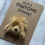 Cavapoo Cockerpoo Cavachon Doodle Crochet Birthday Card Handmade, thumbnail 7 of 8