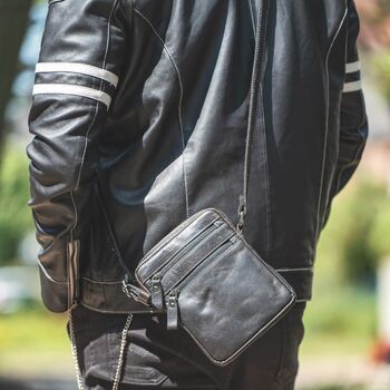 Luxury Leather Sheepskin Racer Biker Jacket, 2 of 6