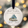 First Christmas In New Family Home Personalised Bauble, thumbnail 1 of 12