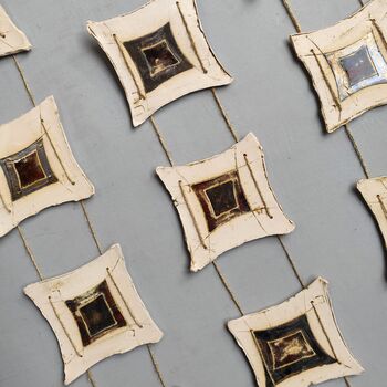 Long Narrow Tiles Decor Geometric Wall Art, 7 of 9