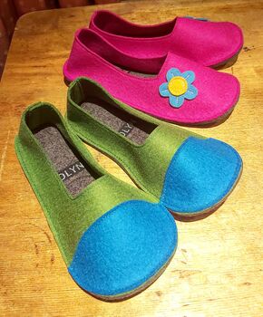 Children's Felt Flower Slippers By Isolyn, 7 of 9