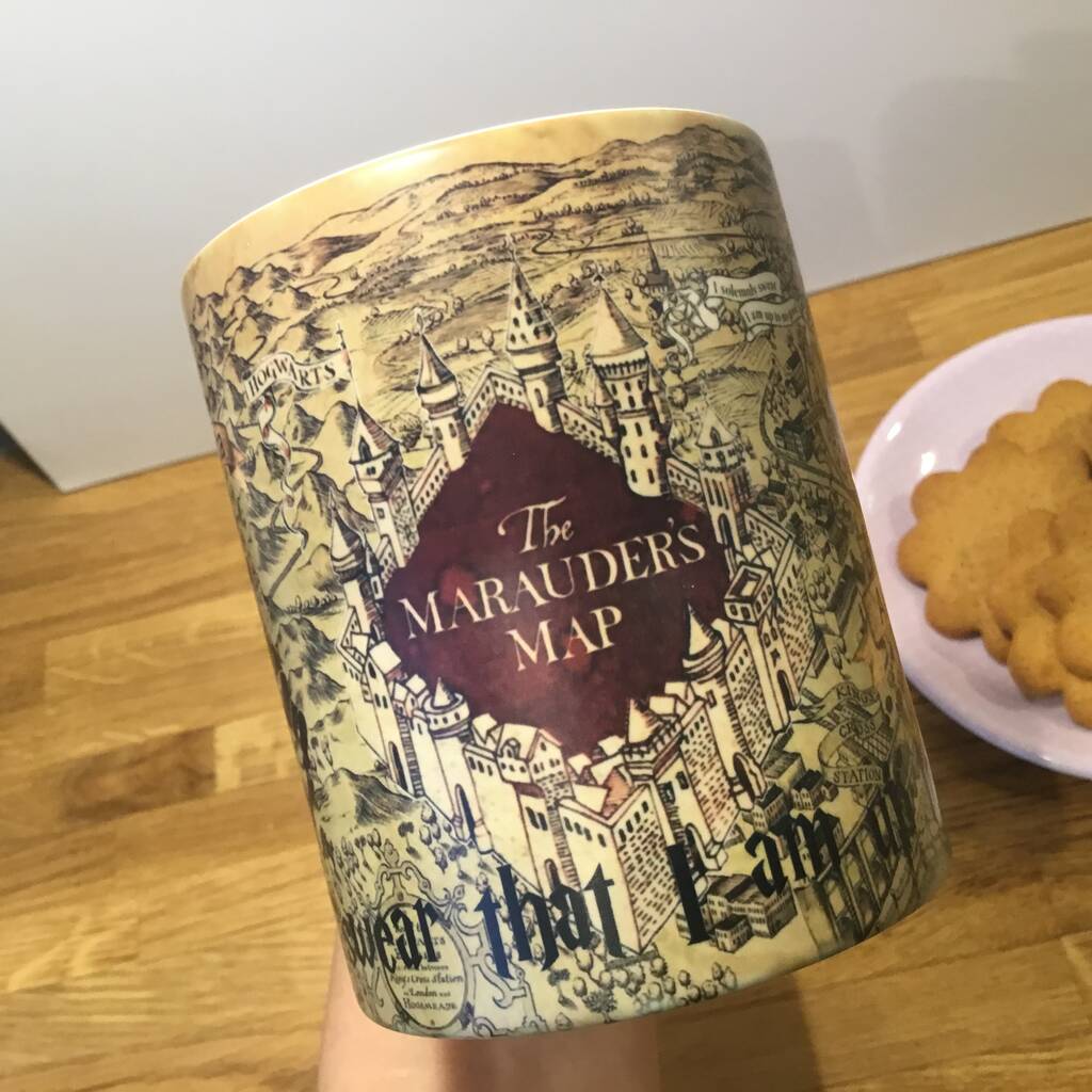 Personalized Harry Potter Marauders Map Magic Mug, 1 of 12