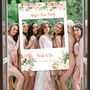 Pink Floral Hen Party Sign And Photobooth Frame, thumbnail 1 of 4