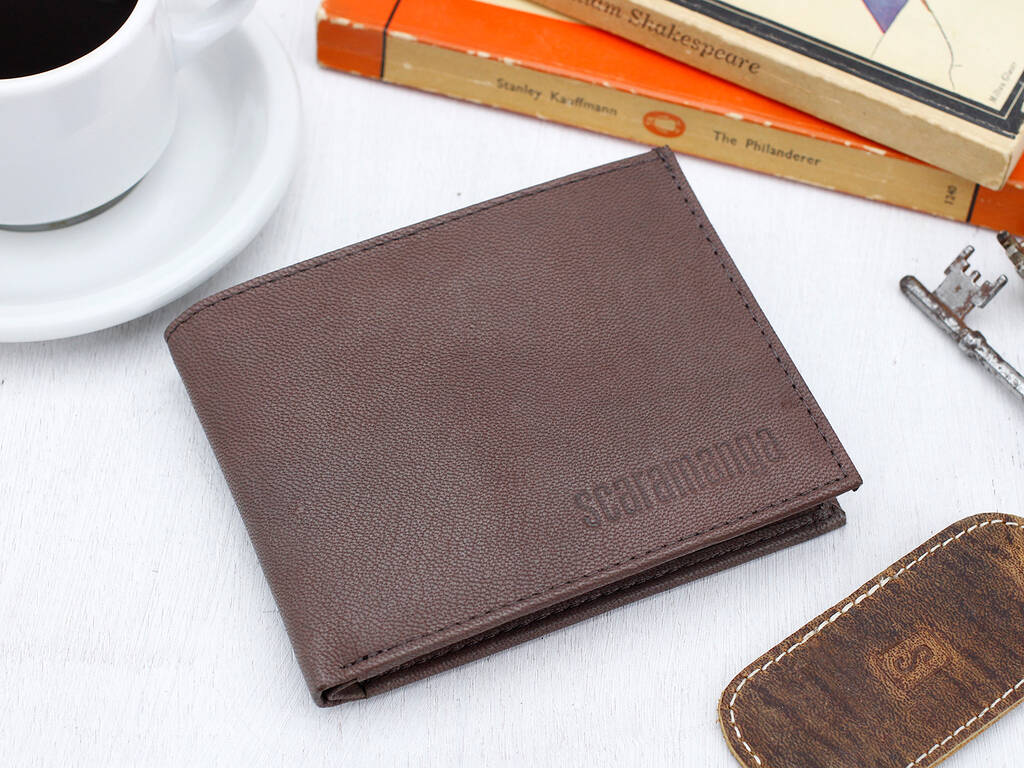 Personalised Brown Leather Wallet, 1 of 12