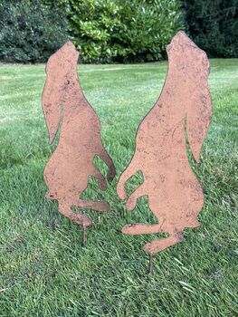 Pair Of Moongazing Hares, 2 of 9