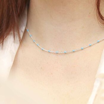 Sterling Silver Turquoise Necklace, 4 of 7