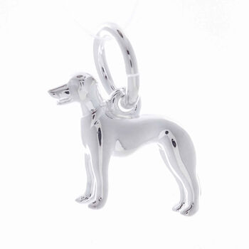 Whippet Silver Dog Charm, 4 of 6