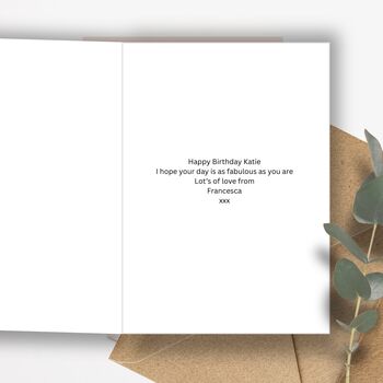 Personalised Sweet Birthday Cake Card For Her, 7 of 7