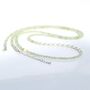 Pale Green Prehnite Long Beaded Necklace With Sterling Silver, thumbnail 4 of 9