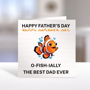 Fathers Day Fish Pun Card, 2 of 3