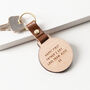 Daddy Bear Engraved Wooden Keyring, thumbnail 2 of 4