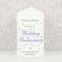 Personalised Anniversary Pillar Candle, thumbnail 3 of 3