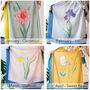 Personalised Eco Birth Flower Scarf, thumbnail 5 of 12
