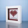 Personalised Valentine’s Day Gift Red Heartbeat Love Small Frame, thumbnail 3 of 4