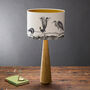 Birds Night Out Hand Gilded Lampshade, thumbnail 2 of 6