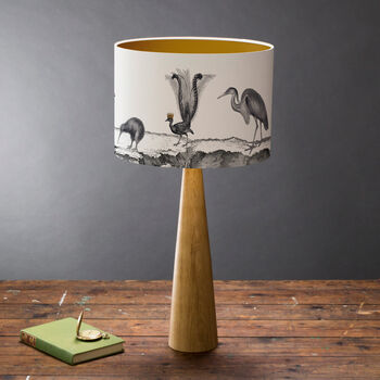 Birds Night Out Hand Gilded Lampshade, 2 of 6