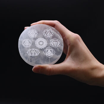 Small Charging Plate 8cm Chakra Design, 2 of 2