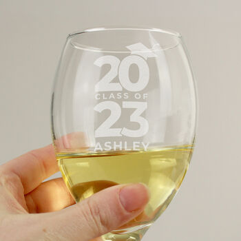 Personalised Graduation Wine Glass, 4 of 6