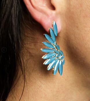 Vintage Glass Angel Wing Earrings, 12 of 12