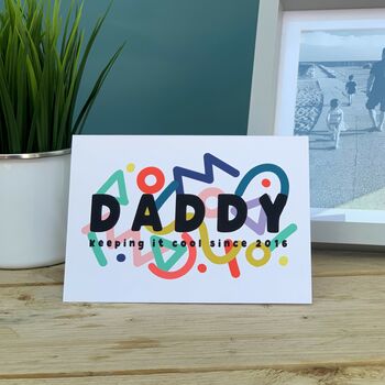 Vibrant Squiggle 90's Daddy Keeping It Cool Since… Card, 2 of 4